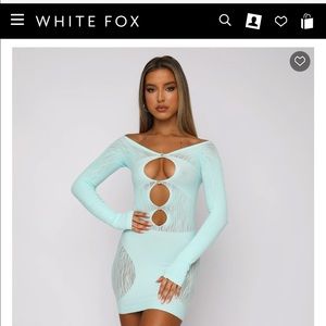 White Fox Boutique One of a Kind Mini Dress - Mint size 0/S